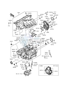 NINJA ZX-10R ABS ZX1000KFF FR XX (EU ME A(FRICA) drawing Crankcase