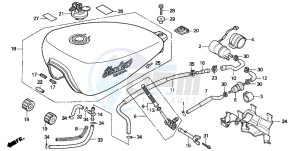 NV600C drawing FUEL TANK