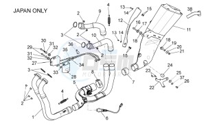 RSV 4 1000 APRC Factory ABS USA drawing Exhaust pipe II