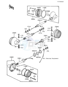 KZ 250 D [CSR] (D2) [CSR] drawing TURN SIGNALS -- 81 D2- -