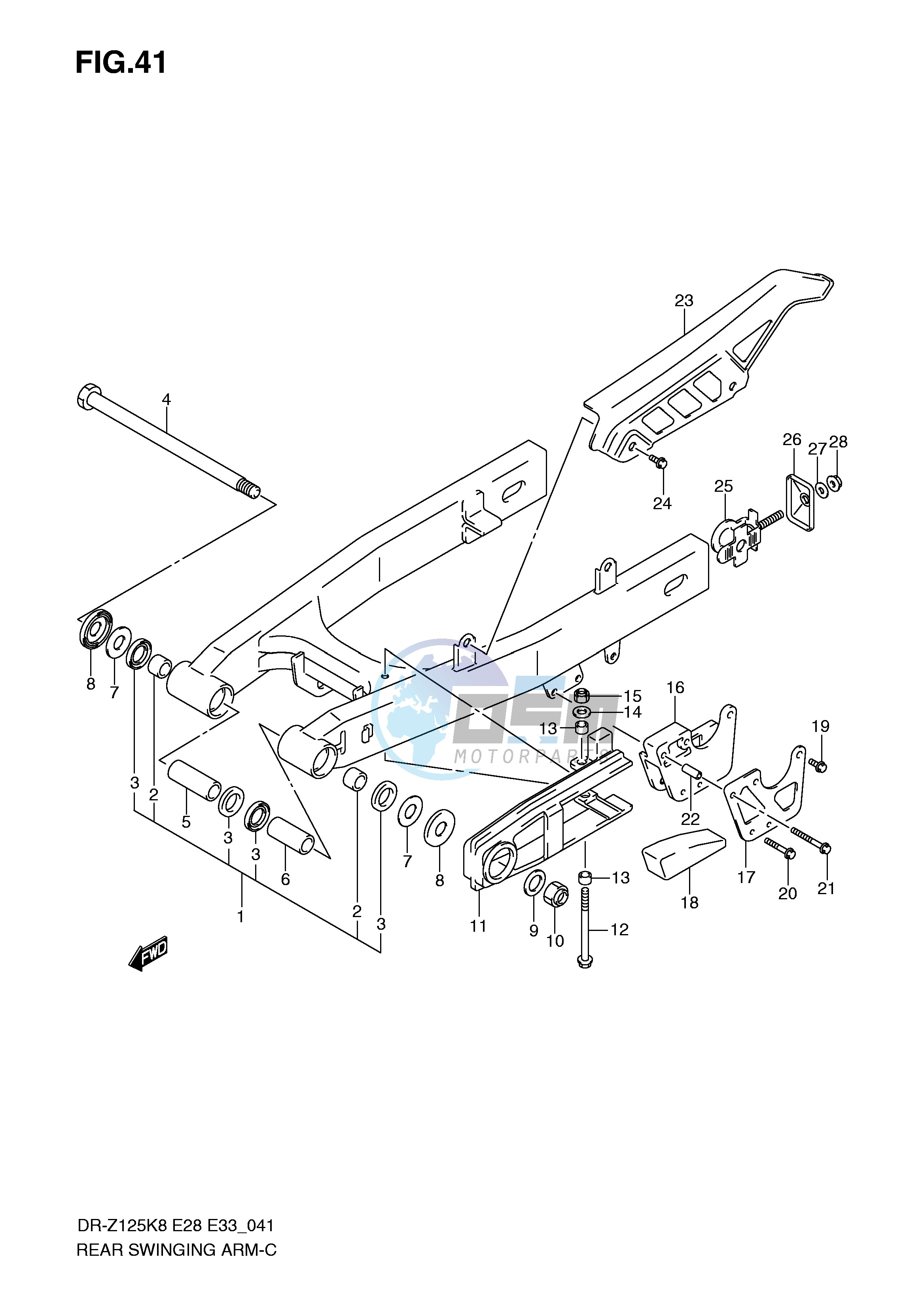 REAR SWINGING ARM