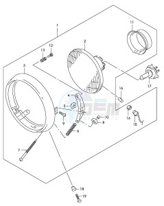 GZ125 (P4) drawing HEADLAMP