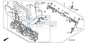 CBF1000A Europe Direct - (ED) drawing THROTTLE BODY