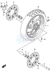 GSX-S750A drawing FRONT WHEEL (GSX-S750AL8 E21)