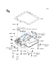 ZZR1400_ABS ZX1400D9F FR GB XX (EU ME A(FRICA) drawing Oil Pan