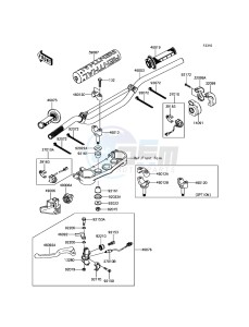 KLX450R KLX450AGF EU drawing Handlebar