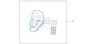 NSA700A9 E / MKH MME drawing HIGH WINDSCREEN