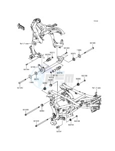 VERSYS 650 KLE650EGF XX (EU ME A(FRICA) drawing Engine Mount