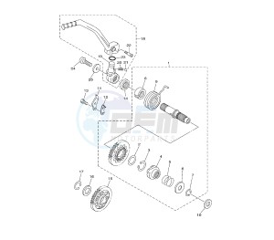 WR F 450 drawing KICK STARTER