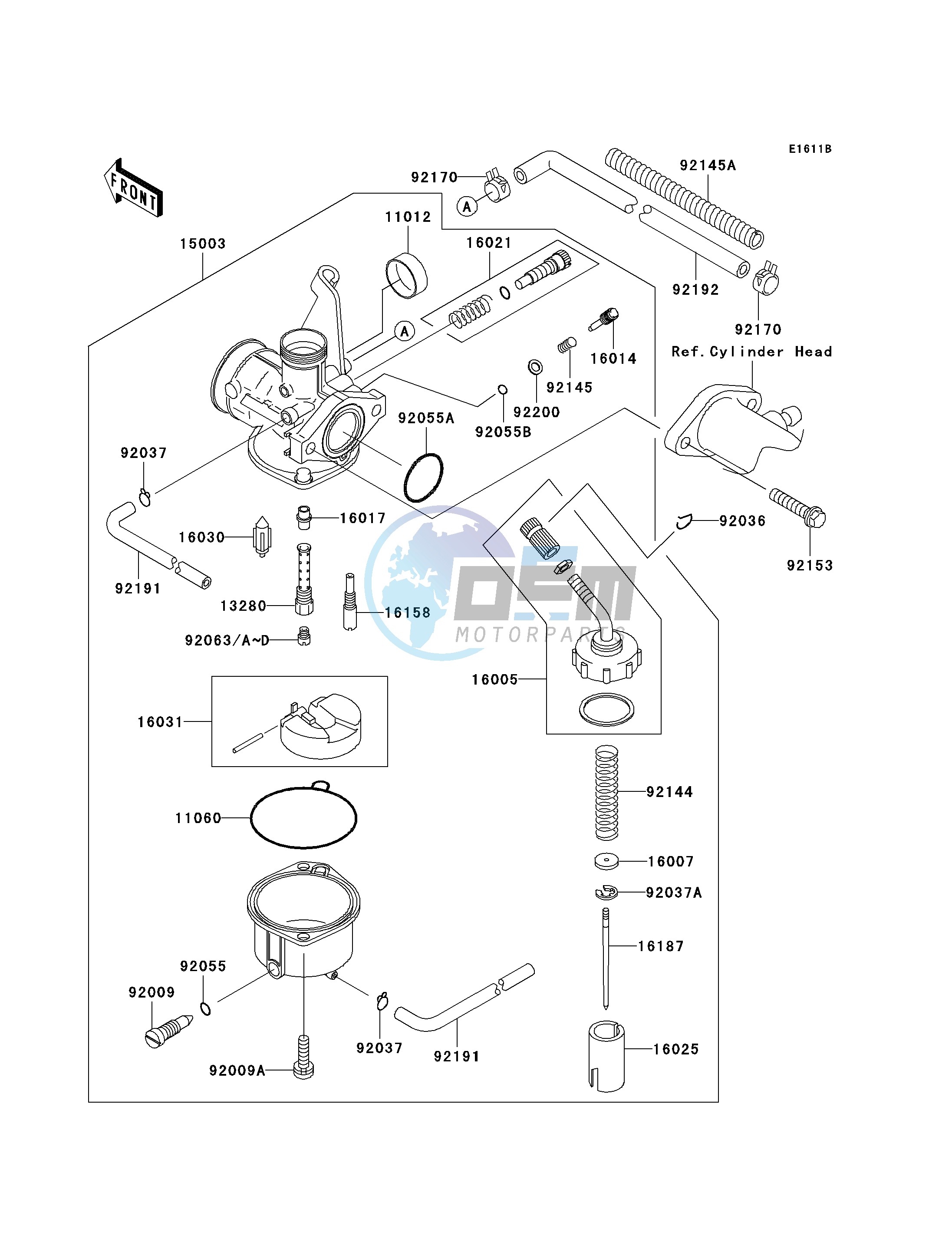 CARBURETOR-- A8F - A9FA- -