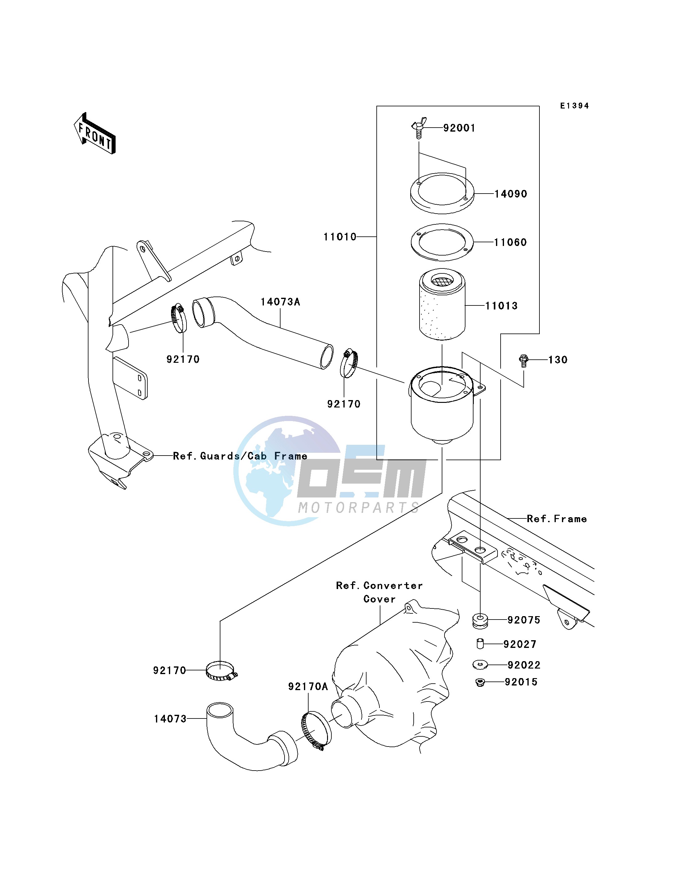 AIR CLEANER-BELT CONVERTER