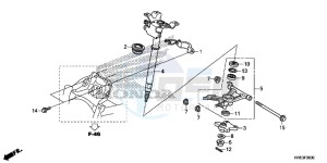 TRX500FM5H Europe Direct - (ED) drawing STEERING SHAFT