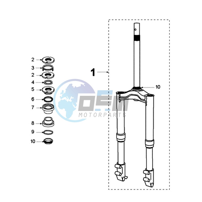 FRONT FORK / STEERINGHEAD