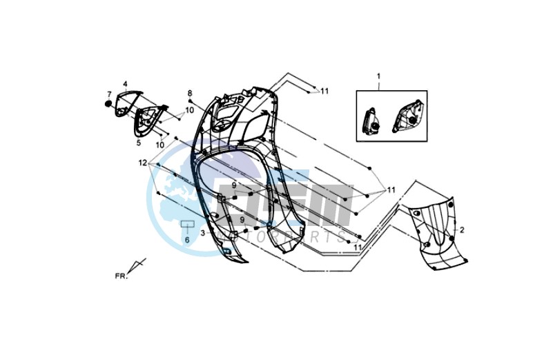 HEAD LIGHT / FR PLATE