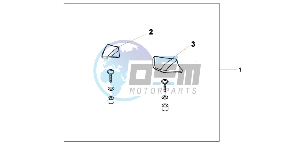 PILLION ARM REST SET