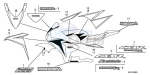 CBR1000RAA BR / ABS - (BR / ABS) drawing STRIPE/MARK (4)