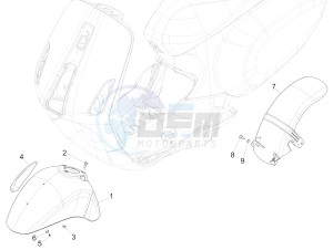 PRIMAVERA 125 4T 3V IGET ABS E4 (EMEA) drawing Wheel housing - Mudguard