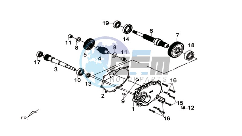 MISSION CASE - DRIVE SHAFT