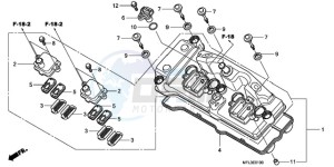 CBR1000RAA UK - (E / ABS HRC MKH) drawing CYLINDER HEAD COVER