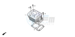 CG125ES drawing CYLINDER