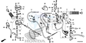 TRX420TE1E TRX420 ED drawing SWITCH/CABLE