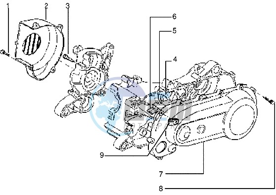 Clutch cover-scrool cover