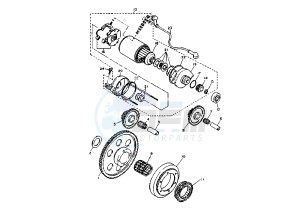 TT E 600 drawing STARTING CLUTCH