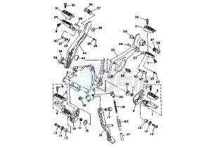 TDM 850 drawing STAND-FOOTREST