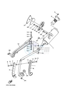 TT-R50E (2CJU) drawing EXHAUST