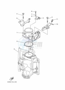 LF300XCA drawing THROTTLE-BODY