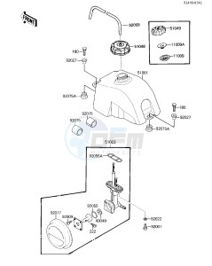 KLF 110 B [MOJAVE 110E] (B1-B2) [MOJAVE 110E] drawing FUEL TANK