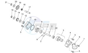 SXV 450-550 2009-2011 drawing Oil pump