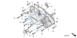 CRF150R9 Europe Direct - (ED) drawing R. CRANKCASE COVER