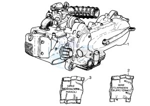 Liberty 125 drawing Engine