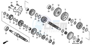 NT700VAA UK - (E / ABS MKH) drawing TRANSMISSION