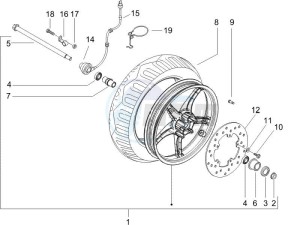 Runner 50 Pure Jet (UK) UK drawing Front wheel