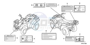 TRX420FPMC TRX420 ED drawing CAUTION LABEL