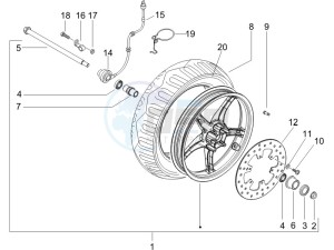 Runner 125 VX 4t Race e3 (UK) UK drawing Front wheel