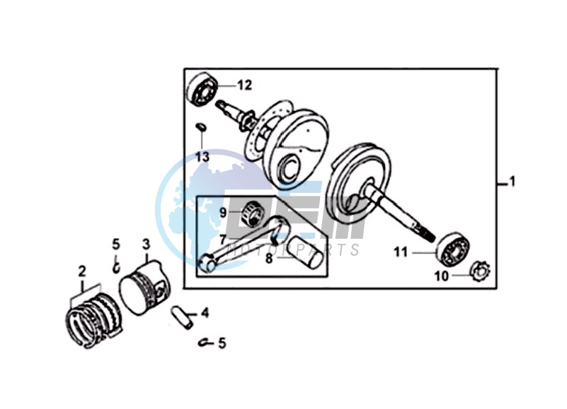 CRANKSHAFT / PISTON / PISTON RING