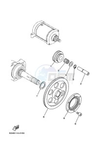 YFM450FWBD KODIAK 450 EPS (BEYA) drawing STARTER CLUTCH