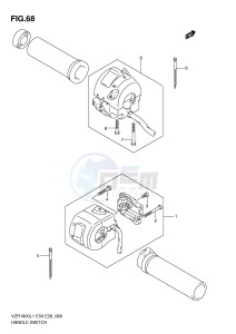 VZR1800 (E3) INTRUDER drawing HANDLE SWITCH (VZR1800L1 E33)