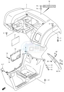 LT-F400 (P24) drawing REAR FENDER (MODEL K3)