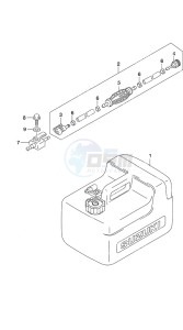 DF 9.9B drawing Fuel Tank