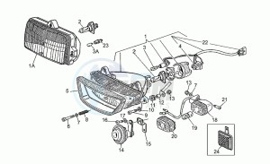 Daytona 1000 drawing Headlight-horn