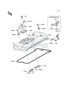 ER-6n ER650A7F GB XX (EU ME A(FRICA) drawing Cylinder Head Cover