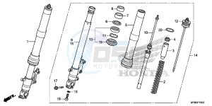 CB1000RAD CB1000R ABS E drawing FRONT FORK