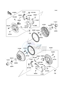 MULE_610_4X4 KAF400ACF EU drawing Front Hub