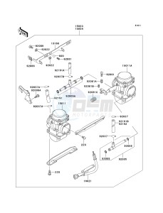 EN 500 C [VULCAN 500 LTD] (C6F-C9F) C9F drawing CARBURETOR