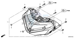 CBR1000S2 2ED - (2ED) drawing HEADLIGHT