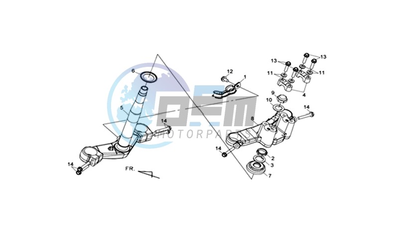 FRONT FORK /  STEERING CROWN